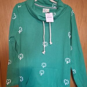 Ampersand Ave Clover Print Hoodie